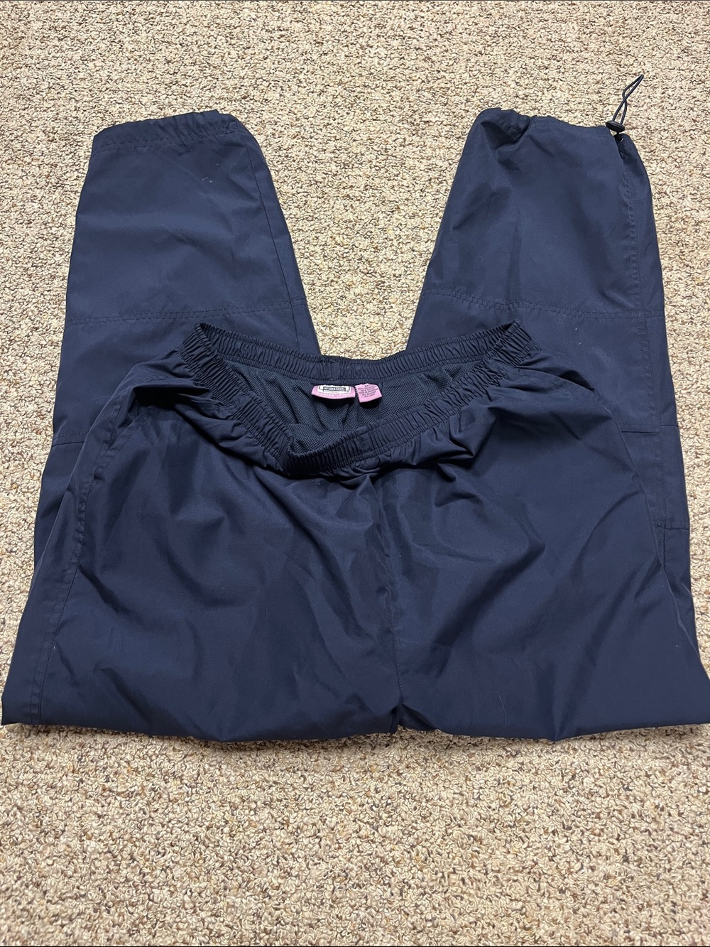 Premier International Ladies Plus Navy Elastic Waist Joggers with Drawcord Hem